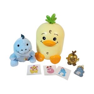 Moriah Elizabeth Mystery Egg Blue Dinosaur Plush Gold Pineapple Figure Stickers